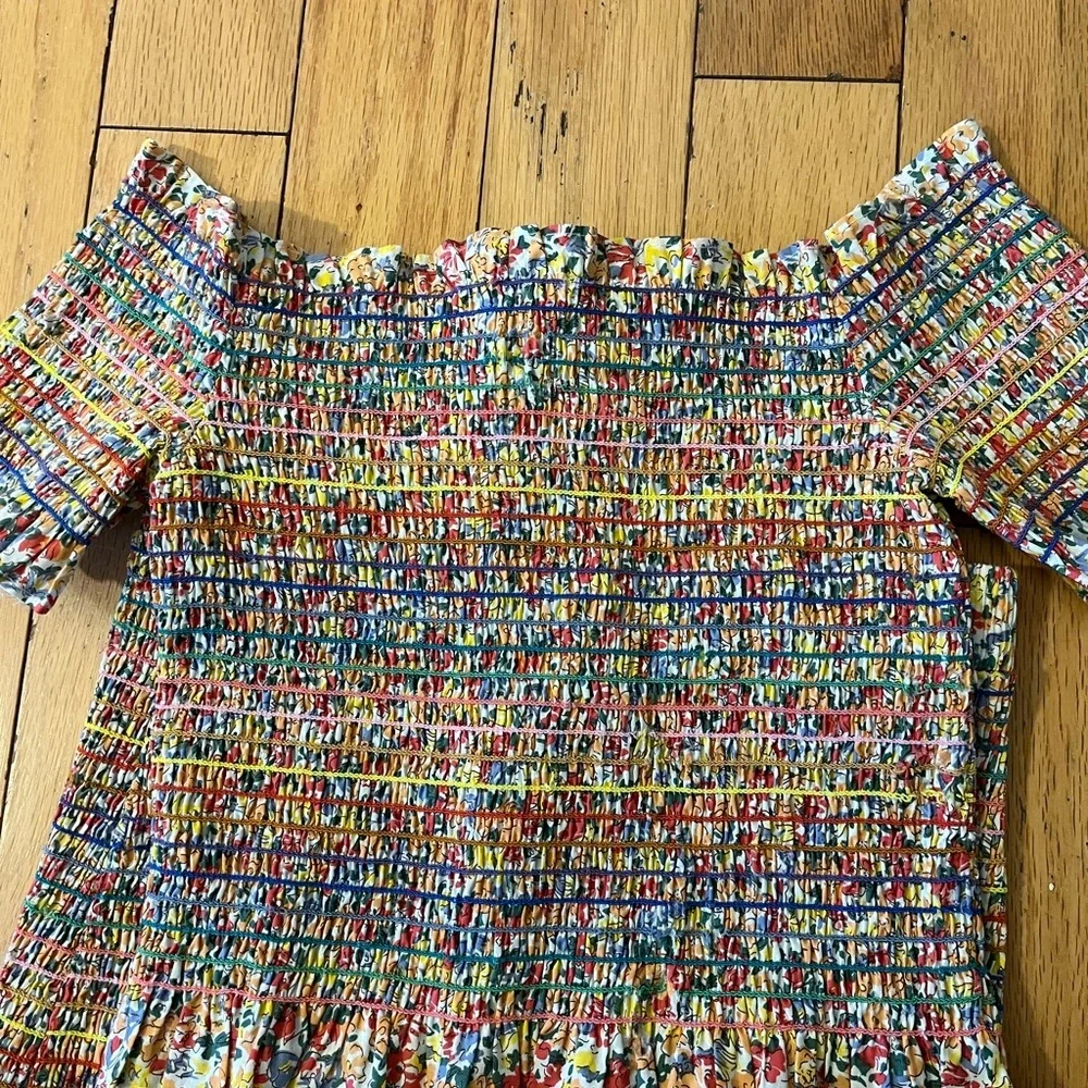 The Impeccable Pig Set Multicolor Floral Smocked Sz S NWOT⭐️